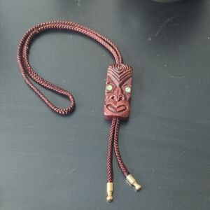 Hand Carved Maori Bolo Tie